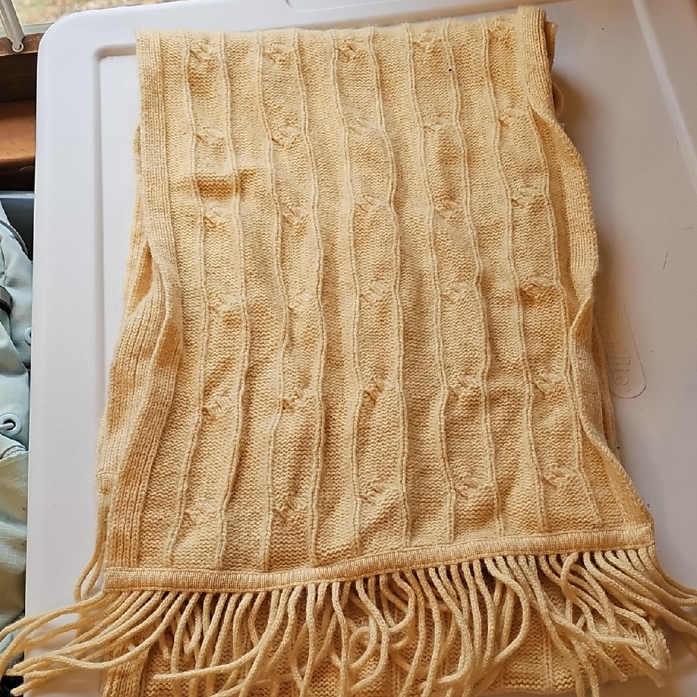 Nordstrom Soft Beige Cashmere Scarf